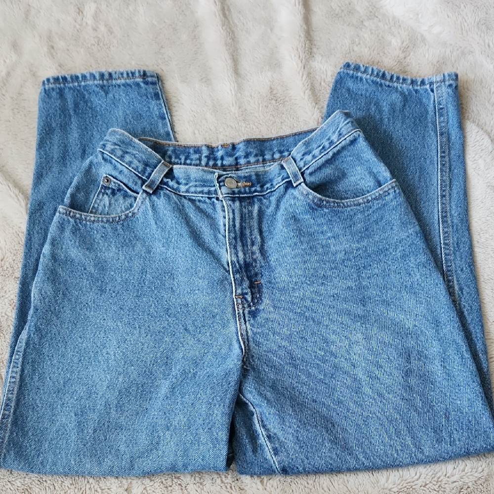 Y2K 90s 80s Gitano Denim High Rise Taper Leg Retro Mom Jeans Petite Ankle